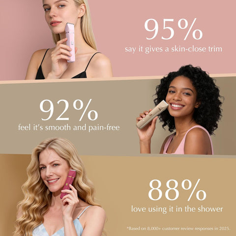 Bikini Trimmer Electric Razors for Women, Rechargeable Pubic Body Hair Trimmer