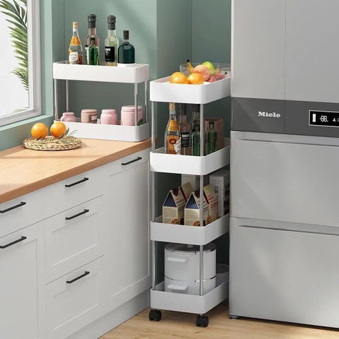 3 AND 4 TIER SLIM TROLLEY