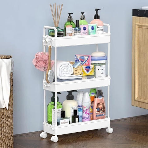 3 AND 4 TIER SLIM TROLLEY